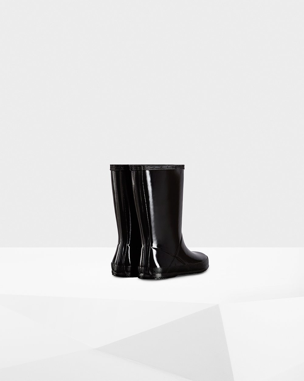 Kids Hunter Original First Classic Gloss | Rain Boots Black | NZ-65913-ZSJF